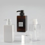 Shampoo Bottle Cosmetics Containers Lotion Pump Bottle 450ml Custom Plastic PETG square Luxury Lotion Bottle for Shampoo