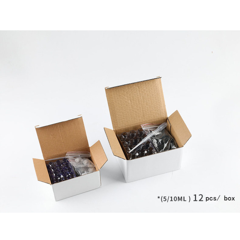 Hotsale 10ml Amber Roll-on Empty Cosmetic Packaging Skincare Oil Glass Bottles Essential Oil Glass Bottles Hot Sale