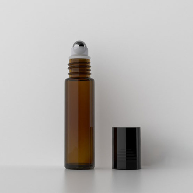 Hotsale 10ml Amber Roll-on Empty Cosmetic Packaging Skincare Oil Glass Bottles Essential Oil Glass Bottles Hot Sale