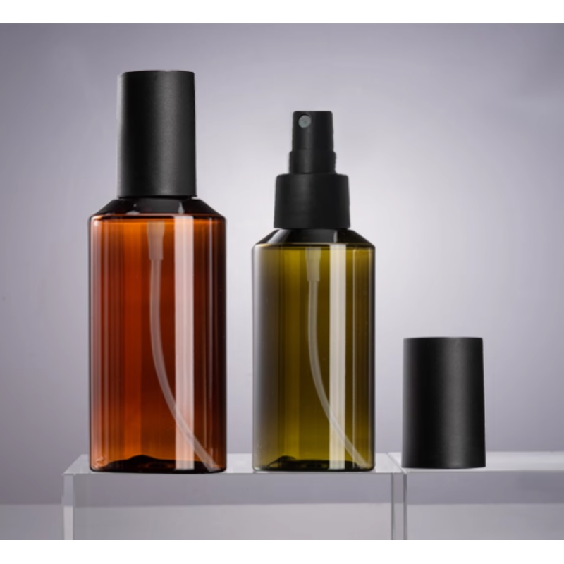 Cosmetics Containers ClearLuxury 100ML Empty PET Body Spray Bottle 150ML 200ml Spray Bottle AMBEL Plastic Cosmetics Bottles