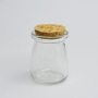 Wholesale 100ml 200ml 250ml Empty Round Clear Glass Pudding Jars with Cork