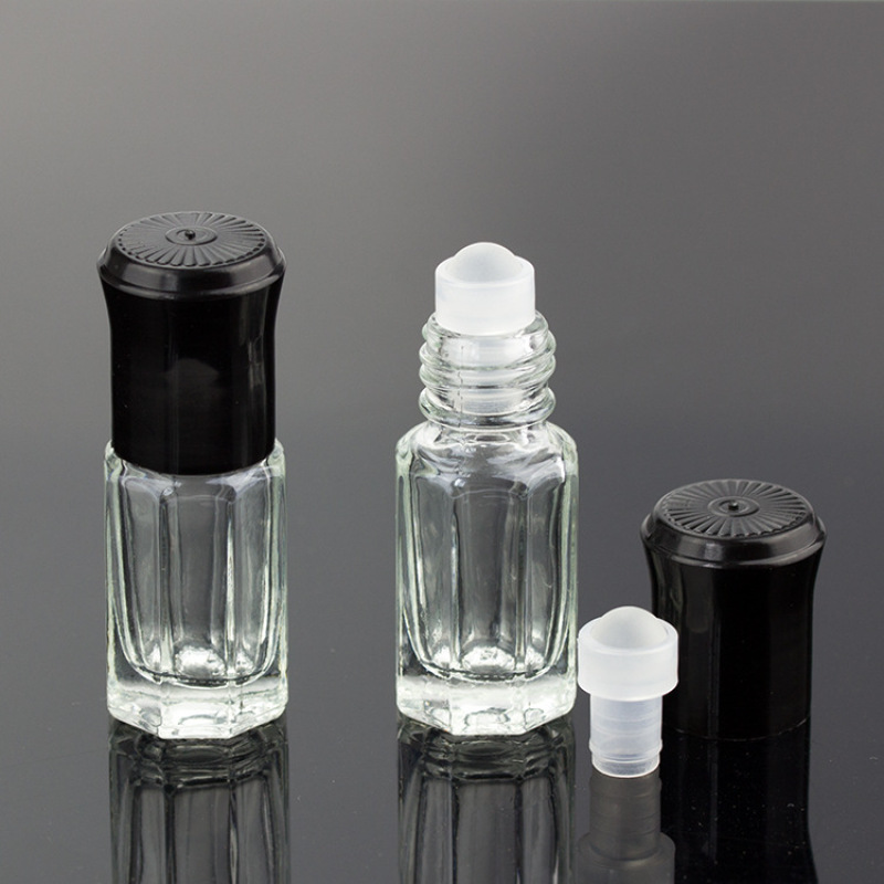 3ml Roll on Star Anise Essential Oil Bottle Perfume Bottle Transparent Glass Bottle