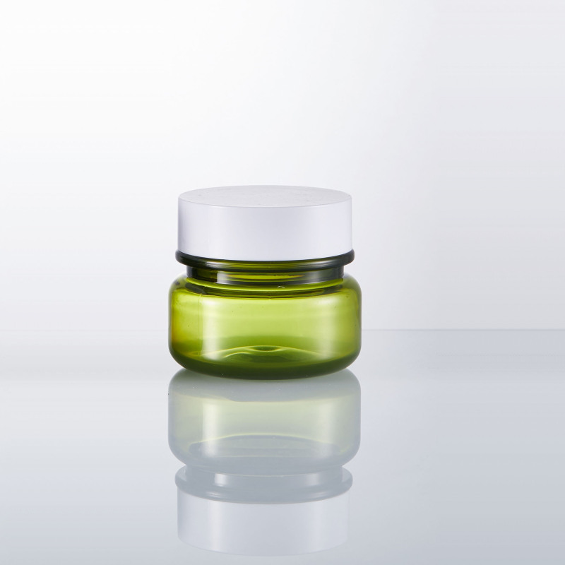 Unique Hangzhou Sunshine New Product 60ml PET Green Plastic Cream Jar for Ready to Ship