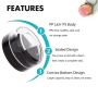 10g Clear Black Blue Pink Face Cream Jar Cosmetic Packaging Jar for Loose Powder