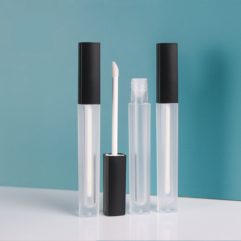 Stock New 4.5ml Transparent Lip Gloss Tube Full Clear Empty Plastic Lipgloss Container for Cosmetic Makeup Packaging