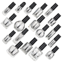 10ml Clear Glass Nail Polish Bottle with Crown Cap New Design for Gel Polish Packaging MOQ 100pcs with Brush Seal