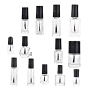 10ml Clear Glass Nail Polish Bottle with Crown Cap New Design for Gel Polish Packaging MOQ 100pcs with Brush Seal