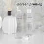 Flat Shoulder Plastic Lotion Bottles Skin Care Packaging PET Plastic Emulsion Bottle Lotion Dispenser Cosmetic Dispenser Bottle