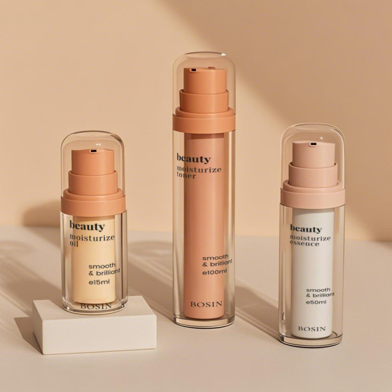 Eco Friendly PP Airless Vacuum Bottle 15ml 30ml 50ml with Replaceable Inner Container for Skincare and Serum Travel Use