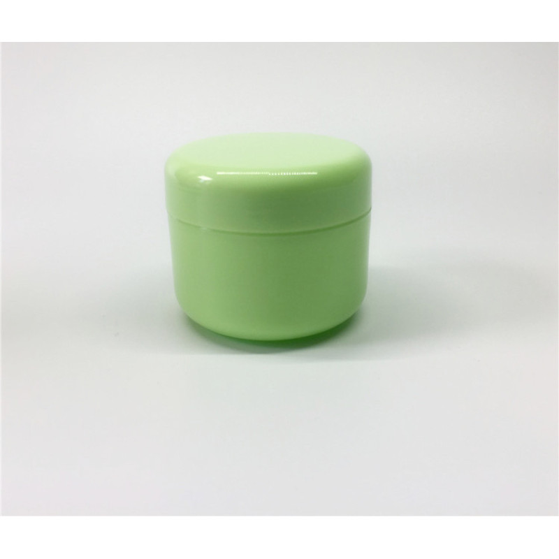 50g 100g 200g PP Small Cosmetics Cream Empty Plastic Clear White pink Green Yellow Round Straight Jar