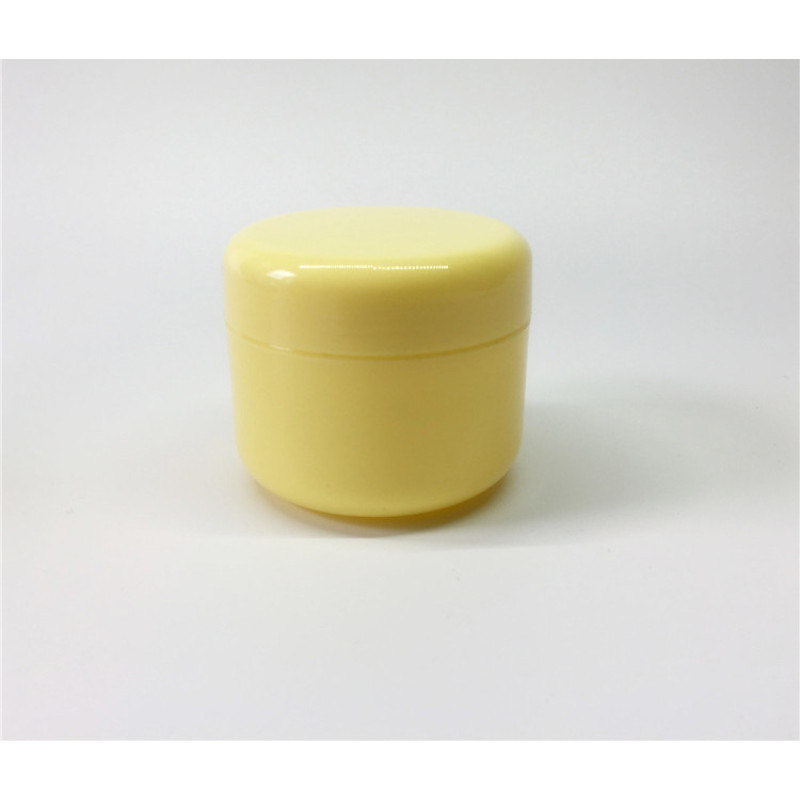 50g 100g 200g PP Small Cosmetics Cream Empty Plastic Clear White pink Green Yellow Round Straight Jar