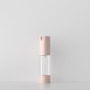 China-Made 30ml for Clear Plastic Airless Bottle with Press Pump as Personal Packaging for Skin Care Serum and Lotion Pink Color