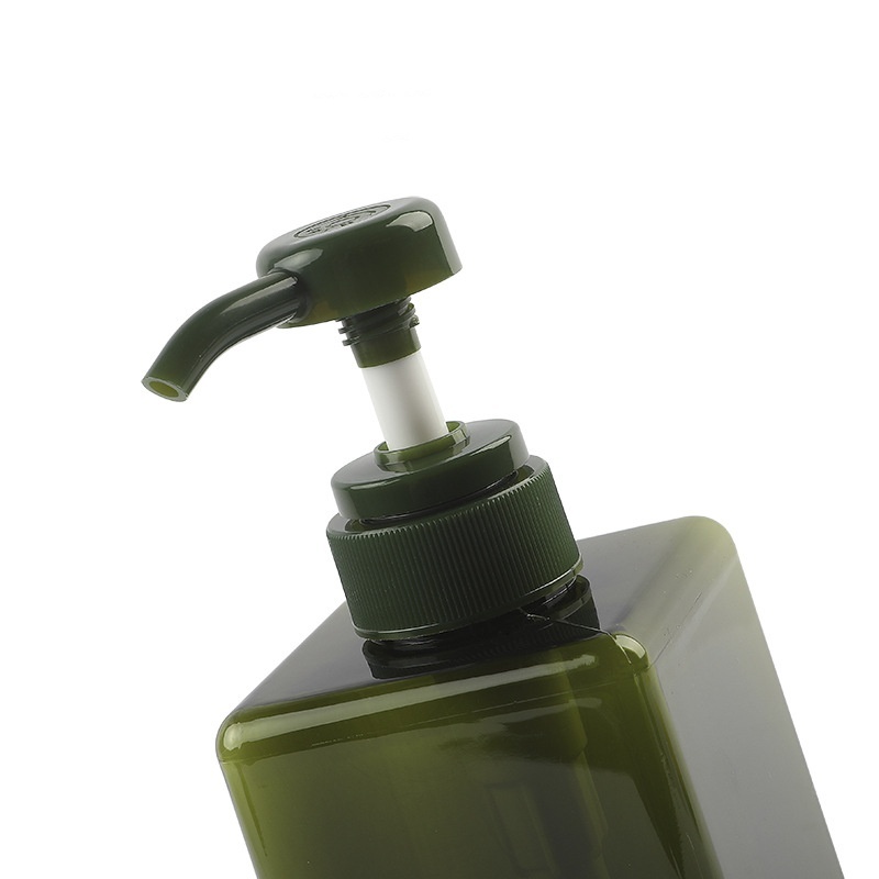 PETG Pump Lotion Bottle 650ml Square Emulsion Bottle Plastic Press Shampoo Body Wash Body Lotion Bottle