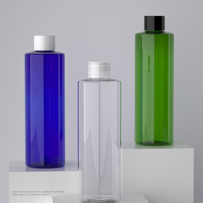 250ml Plastic PET Cosmetic Packaging Bottles 8oz Twist-up Skincare Lotion Bottles with Pump Sprayer Seal