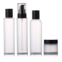 Plastic Cosmetic Jars Lotion Bottle 150ml Cosmetic Frosted clear Plastic Lotion Pump PET Spray Toner Bottle Plastic
