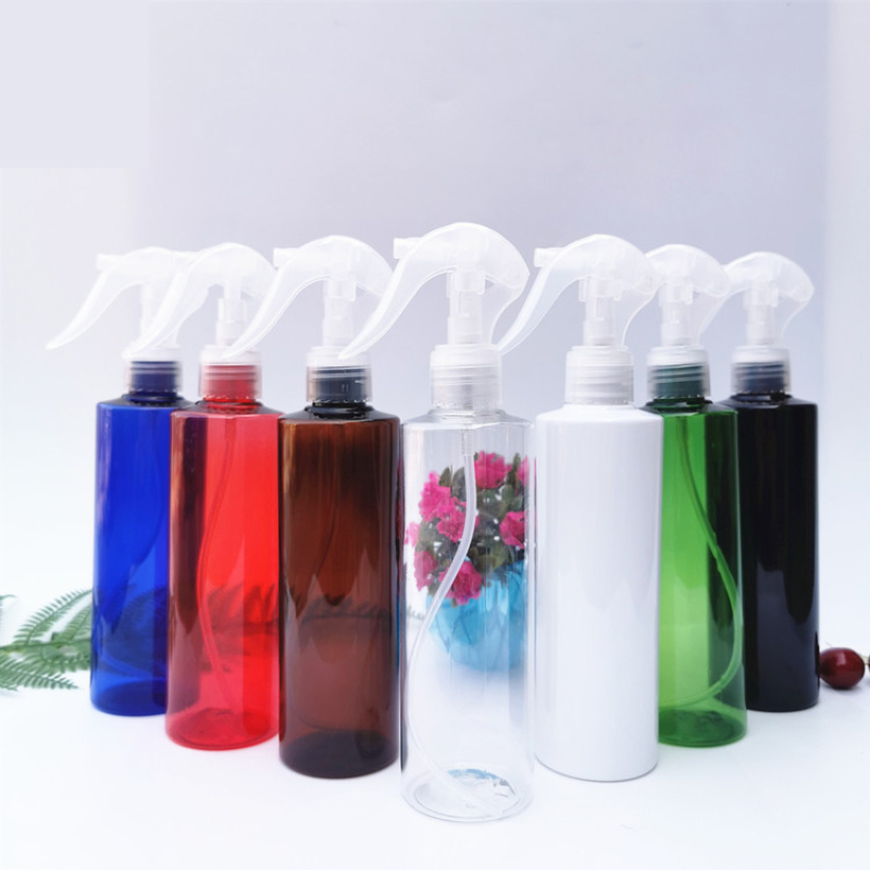 Cosmetic Beauty Packaging Plastic Bottle Plastic PET Plastic Bottle with Spray Cap for Skin Care Face Care