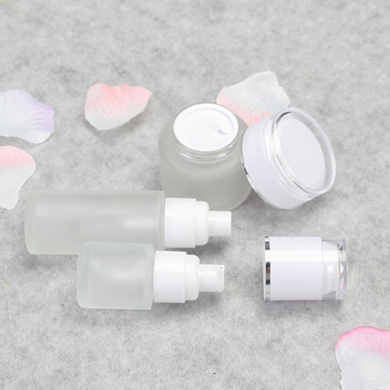 New Arrival 40ML 60ML 80ML Frosted Bottle Spray Bottle for Lotion clear Glass Lotion Bottle