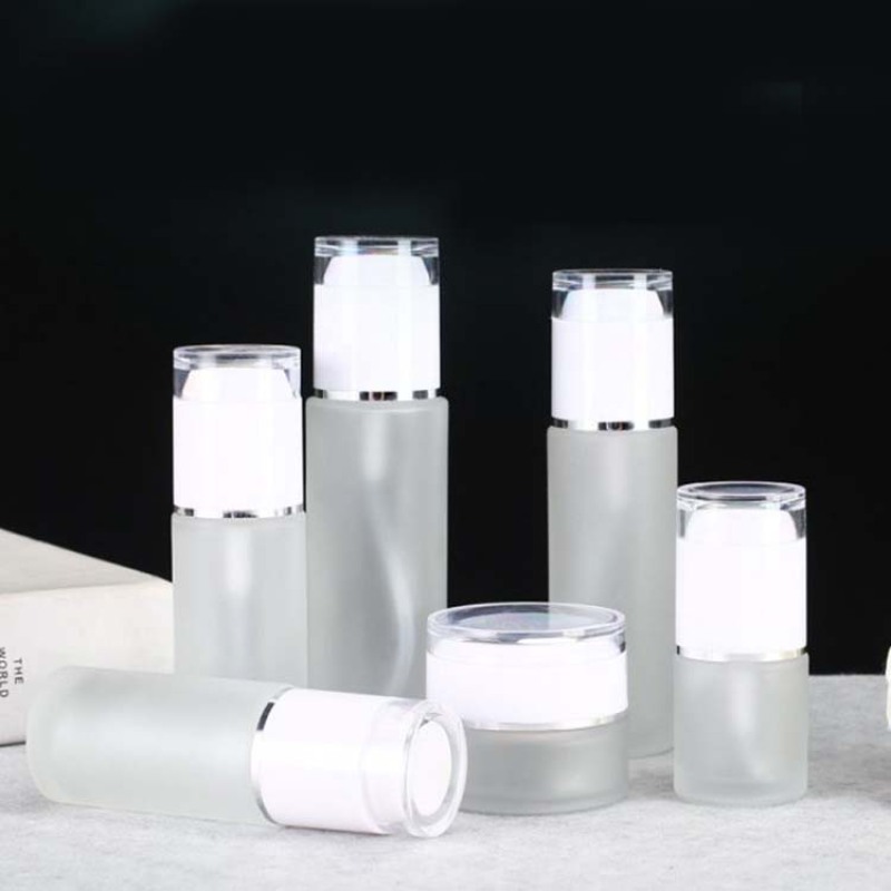 New Arrival 40ML 60ML 80ML Frosted Bottle Spray Bottle for Lotion clear Glass Lotion Bottle