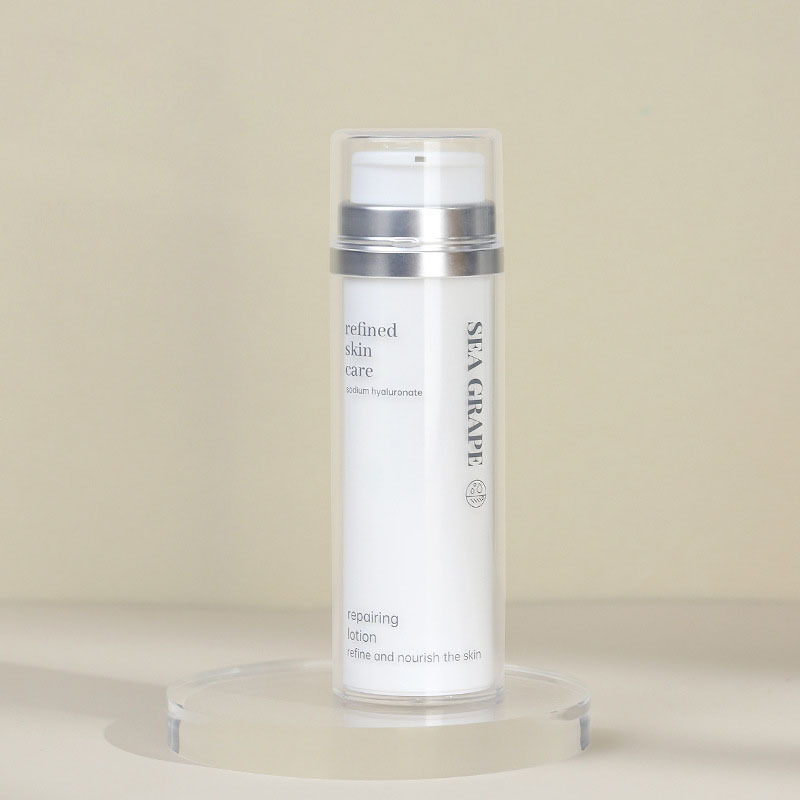 High Quality 50ml 100ml Cosmetic Airless Pump Bottle Double Wall Refillable Container for Lotion Cream Skincare Packaging