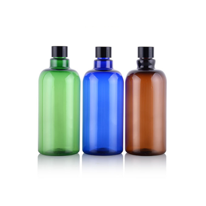 500ml Long Neck Ordinary Cap Bottle with Internal Plug Cosmetic Packaging Bottle