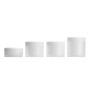 Custom Empty 50g 100g 150g White Matte Plastic Jar with Branded Lid for Skincare and Cosmetic Collections
