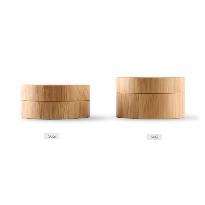 Spot High-grade 30g Original Ecological Bamboo Cream Bottle Cosmetic Box