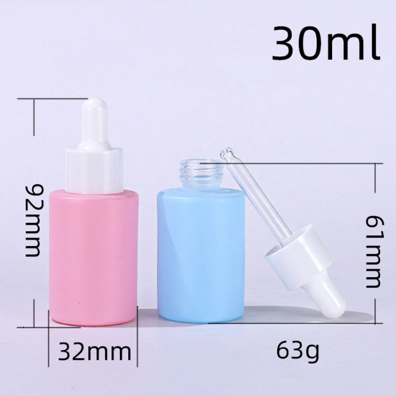 Customized Essential Oil Bottle with Dropper Empty Glass Dropper Bottles Skincare 30ml Cosmetic Oil Bottles