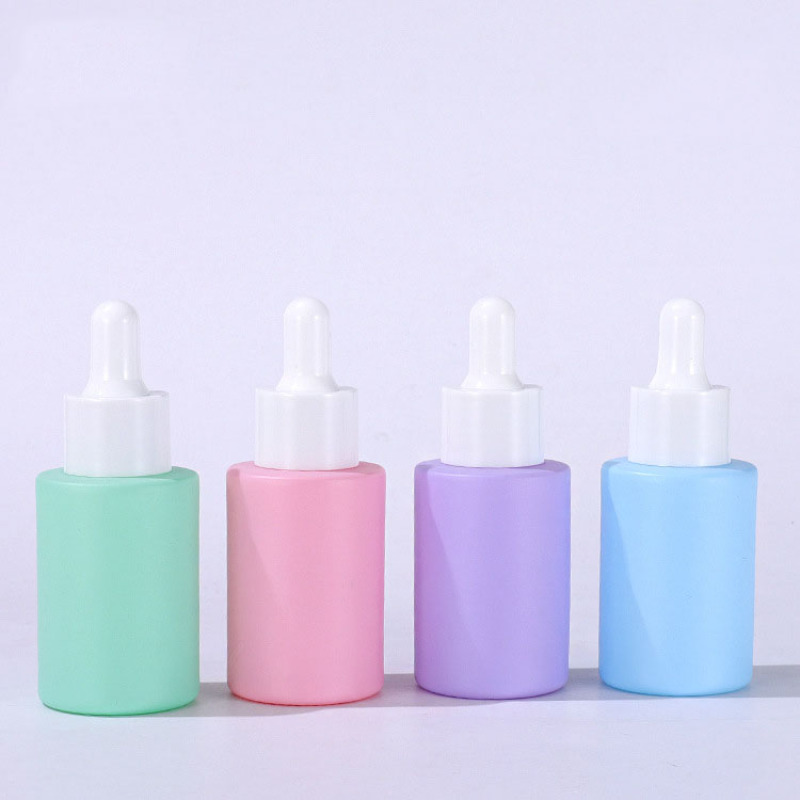 Customized Essential Oil Bottle with Dropper Empty Glass Dropper Bottles Skincare 30ml Cosmetic Oil Bottles