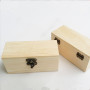 One Bottle Pine Wood Essential Oil Packaging Box Elegant Perfume Gift Wood Box with Natural Aesthetic