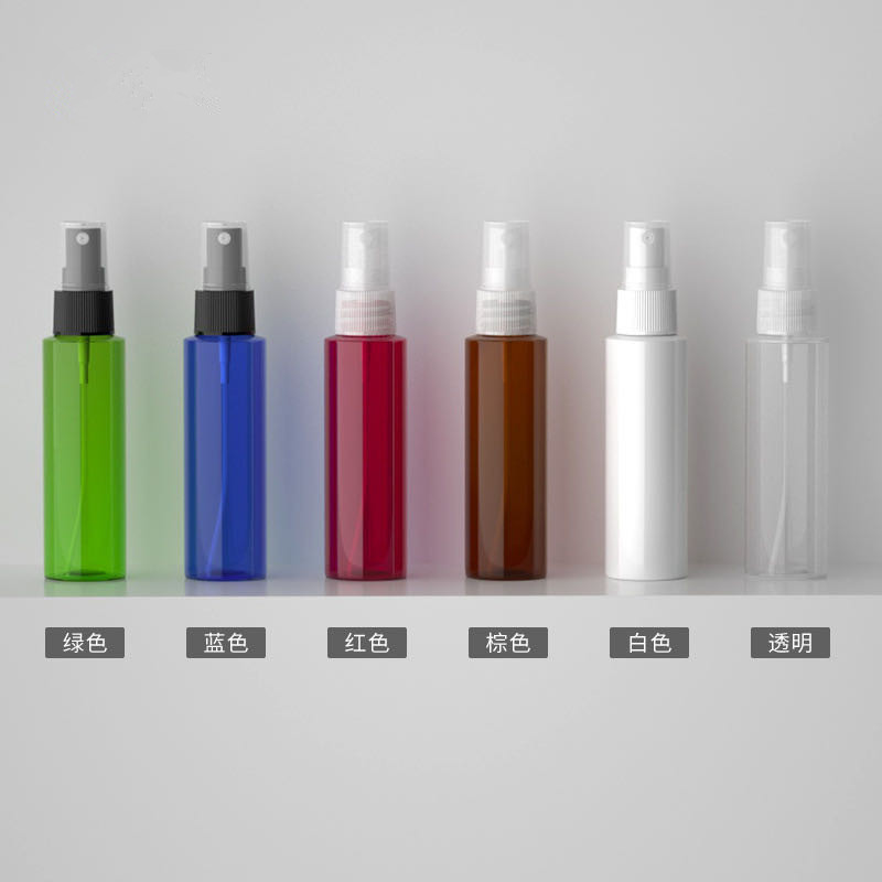 100ml Flat Shoulder Mini Spray Bottle Cosmetic Dispenser PET Empty Spray Bottle Sample Spray Bottles