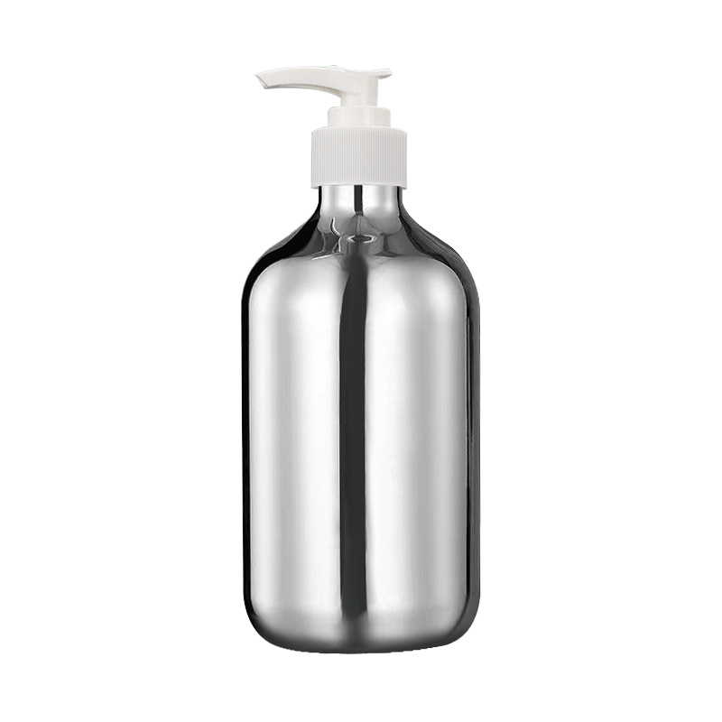Silver Color High End Empty 500ml Plastic Bottles Plastic Shampoo and Conditioner Bottles for Hair Conditioner