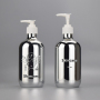 Silver Color High End Empty 500ml Plastic Bottles Plastic Shampoo and Conditioner Bottles for Hair Conditioner