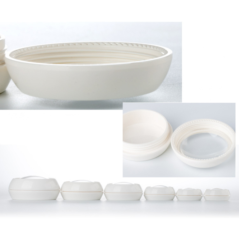 High Quality Fancy Elegant 3g 5g 30g 50g White Round Plastic Cosmetic Cream Container Jars for Cosmetics and Creams