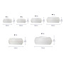 High Quality Fancy Elegant 3g 5g 30g 50g White Round Plastic Cosmetic Cream Container Jars for Cosmetics and Creams