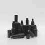 Black Frosted Matte Glass Dropper Spray Bottle 10ml to 100ml Capacity