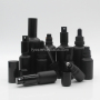 Black Frosted Matte Glass Dropper Spray Bottle 10ml to 100ml Capacity