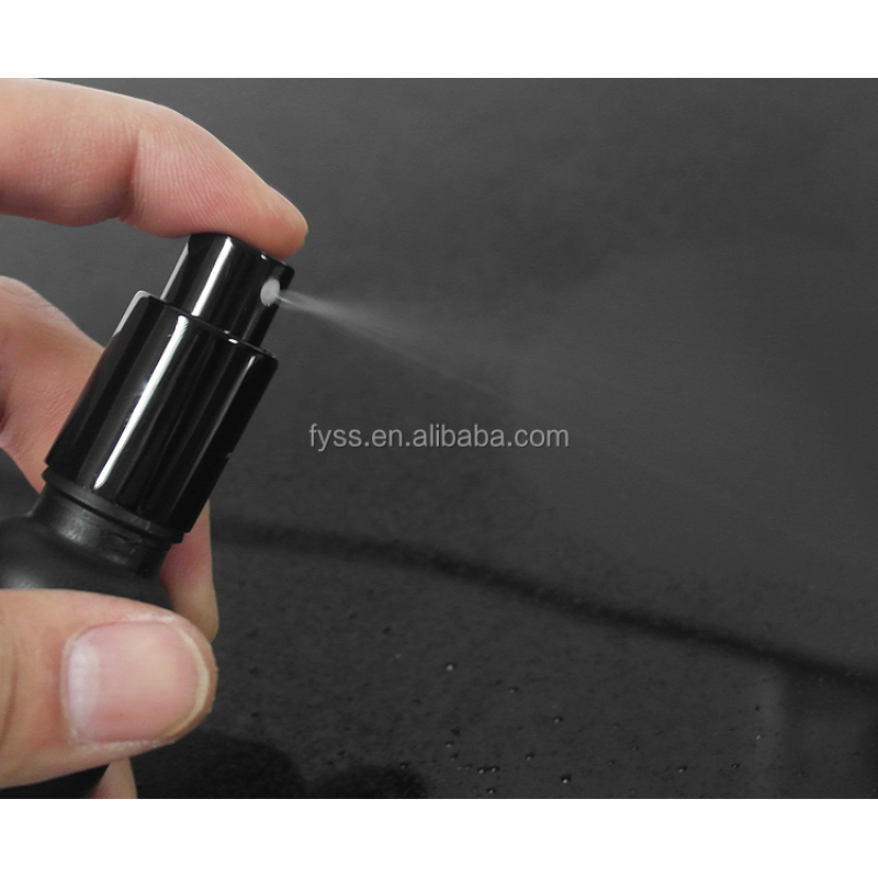 Black Frosted Matte Glass Dropper Spray Bottle 10ml to 100ml Capacity