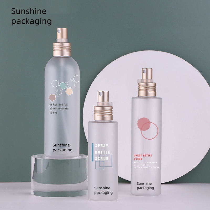 Spray Bottle 100ml 150ml Flat Shoulder 200ml Round Shoulder Frosting Mist Spray Bottle Plastic Spray Bottle With Toner Water