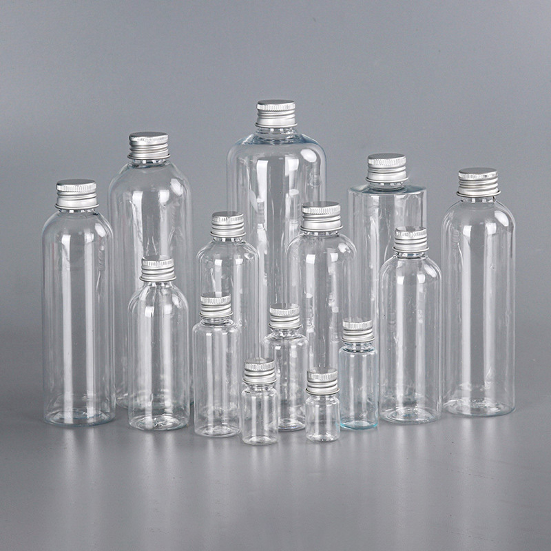 Zhejiang Hangzhou Empty Cosmetic Plastic Bottle with Aluminium Screw Caps Beard Oil Skincare Use