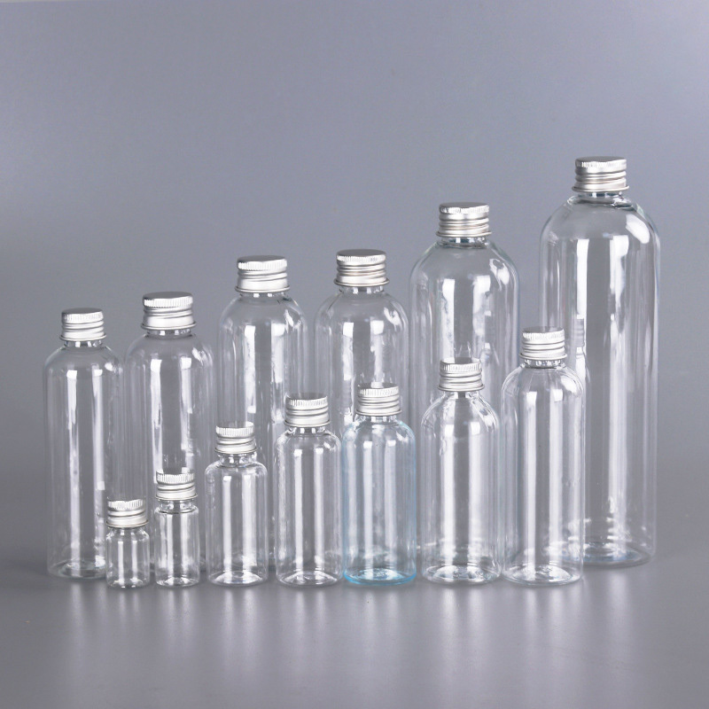Zhejiang Hangzhou Empty Cosmetic Plastic Bottle with Aluminium Screw Caps Beard Oil Skincare Use