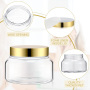 Empty Body Butter Cream Container Skincare Body Scrub Jars Plastic Wide Mouth Cosmetic 8oz Jar for Body Scrub