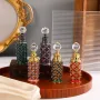Luxury 12ml  Arabia Vintage Golden Red Yellow Green Purple Dropper Perfume Essential Oil Glass Bottles