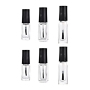 Ready to Ship 10ml Glass clear Empty Nail Polish Bottle Containers with Brush Cap and Custom Private Label