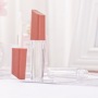 Transparent Lipgloss Tube Containers with Brush Plastic Packaging for Cosmetics 3.5g Capacity for Lipstick and Gloss