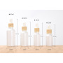 50ml Pearl White Round Glass Essential Oil Bottle with Dropper for Skin Care