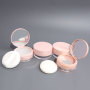 10g 20g Round Flapper Loose Powder Containers Matte Loose Powder Jar Portable With Mirror Powder Puff