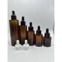 New Arrival  Amber Bottles 40ml Cosmetic Serum Lotion Pump Bottle Glass Cream Bottles Amber Glass Jars for Face Cream