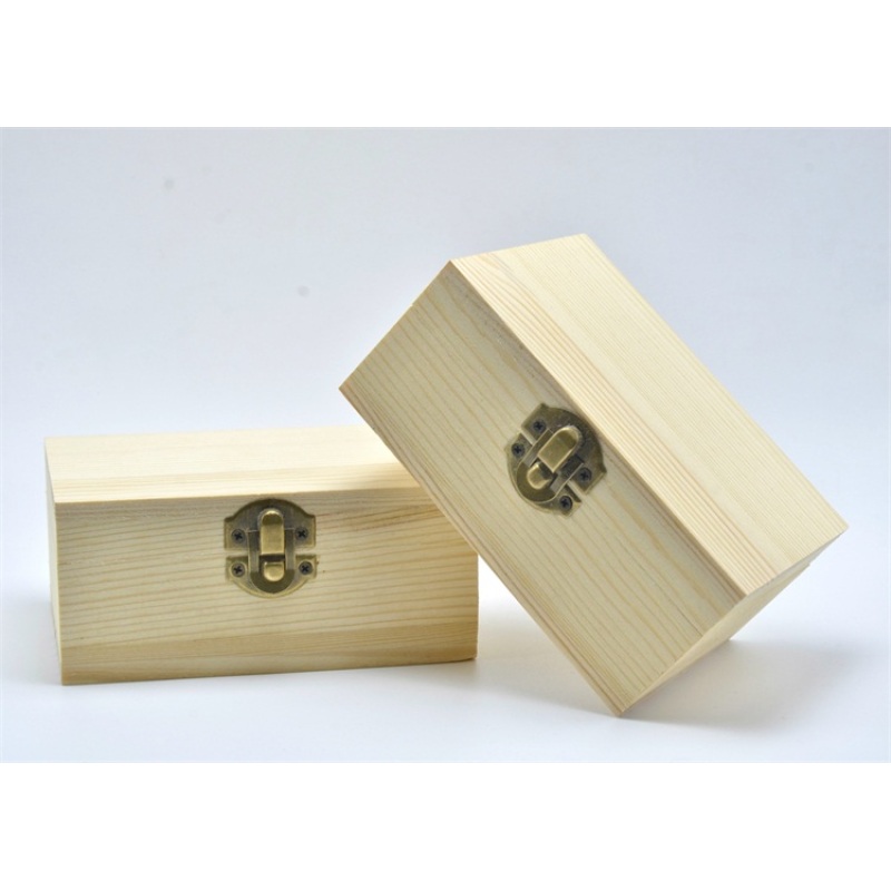 Essential Oil Wood Storage Box 3 Pcs 5ml Glass Bottle Wooden Box