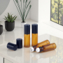 Cosmetic Packaging Roll on bottle 1ml 2ml Skin Care Packaging 10ml 3ml Brown Essential Oil Bottle 5ml Roller Bottles
