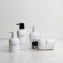 Customizable 300ML 500ML Matt White Plastic Container Empty Lotion Cream Bottle with Press Pump Lid for Body Care Products